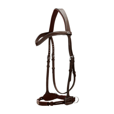 Testiera bitless Dy'on per equitazione – cuoio robusto