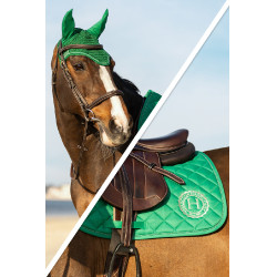 Tappeto Sunny e cuffia Funny Harcour pack Verde / dorato chiaro
