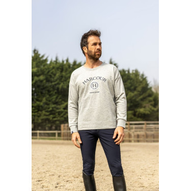 Felpa Unisex Galopea Harcour Grigio melange