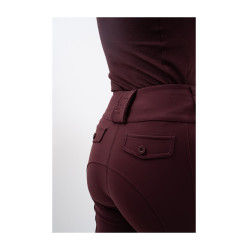 Pantaloni da equitazione Luce Harcour Melanzana Bordeaux