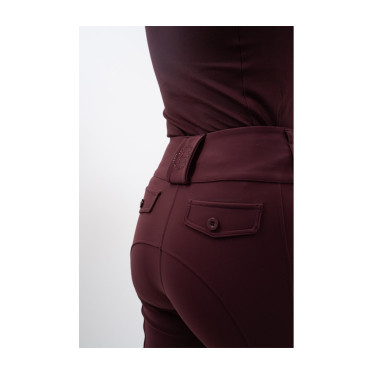 Pantaloni da equitazione Luce Harcour Melanzana Bordeaux