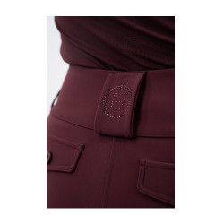 Pantaloni da equitazione Luce Harcour Melanzana Bordeaux