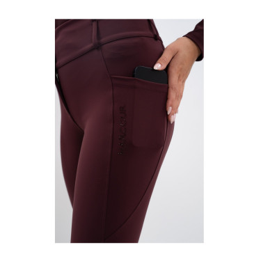 Pantaloni da equitazione Luce Harcour Melanzana Bordeaux