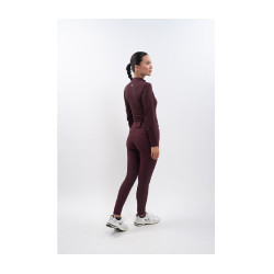 Pantaloni da equitazione Luce Harcour Melanzana Bordeaux