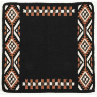 Tappeto navajo Westride by Franck Perret Dakota Nero / marrone