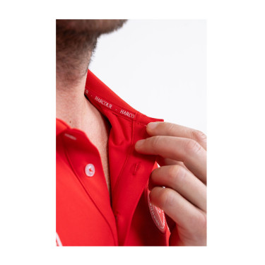 Polo Harcour Dranse uomo Swiss Equestrian Friends Rosso