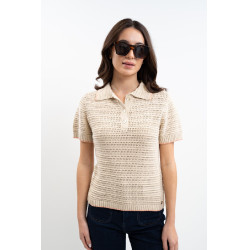 Polo da equitazione donna Harcour Pony in cotone