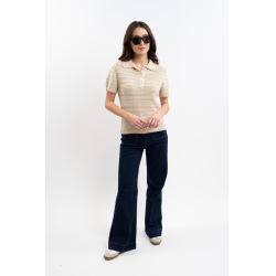 Polo da equitazione donna Harcour Pony in cotone