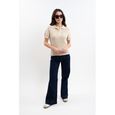 Polo da equitazione donna Harcour Pony in cotone