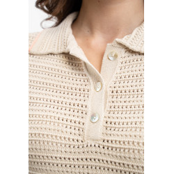 Polo da equitazione donna Harcour Pony in cotone