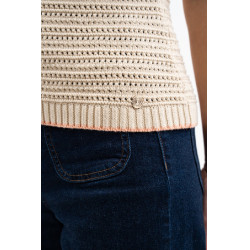 Polo da equitazione donna Harcour Pony in cotone