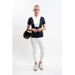 Polo da concorso Harcour Paris donna Marina Blu marino