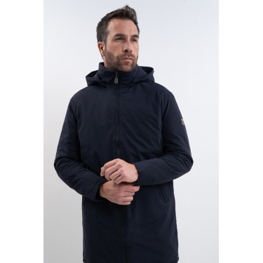 Parka lunga Harcour Robertha uomo Marina Blu marino