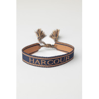 Bracciale Baya Harcour Albicocca / lino Bianco