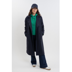 Trench coat Talina Harcour Marina Blu marino