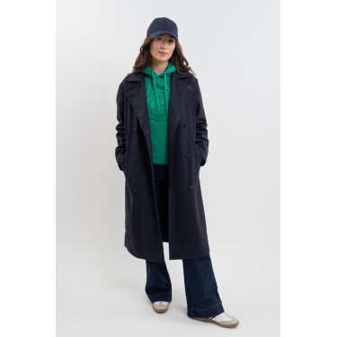 Trench coat Talina Harcour Marina Blu marino