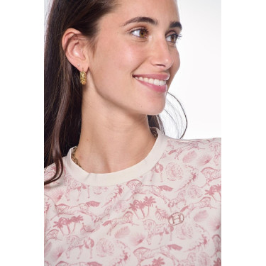 T-shirt equitazione donna Harcour Tabatha