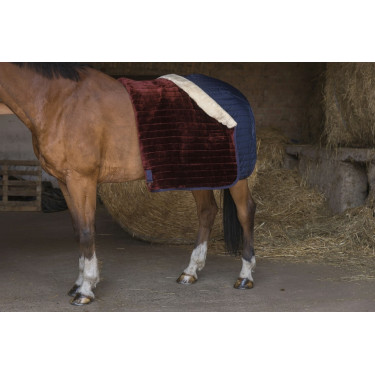 Coperta da scuderia Equithème Teddy foderata in pile sintetico Coperta da scuderia Equithème Teddy foderata in pile sintetico