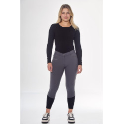 Pantaloni in pile da equitazione Harcour Jaipur Grigio antracite