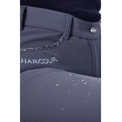 Pantaloni in pile da equitazione Harcour Jaipur Grigio antracite