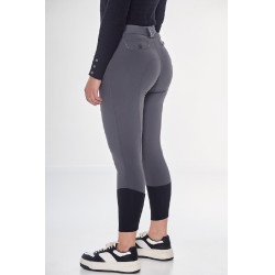Pantaloni in pile da equitazione Harcour Jaipur Grigio antracite