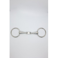 Muserola simple de doble articulación con enlace plano de 19 mm Harcour Inox Grigio