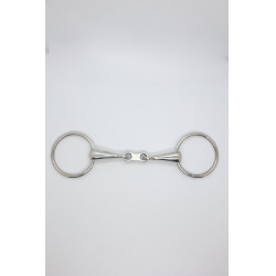 Muserola simple de doble articulación con enlace plano de 19 mm Harcour Inox Grigio