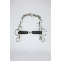 Morso Pelham in gomma Harcour Inox Grigio