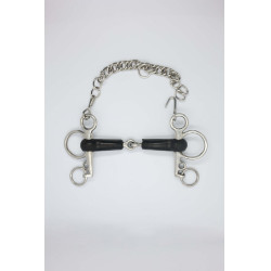 Morso Pelham in gomma Harcour Inox Grigio Morso Pelham in gomma Harcour Inox Grigio