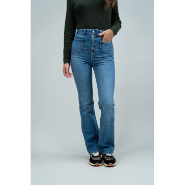 Jean Flare Harcour Juvo Jeans Grigio