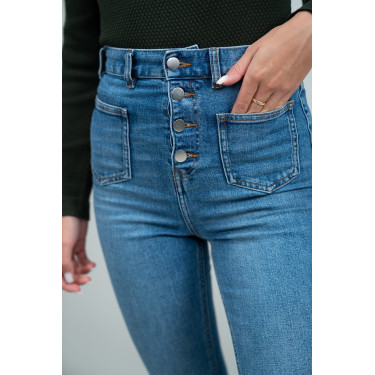 Jean Flare Harcour Juvo Jeans Grigio