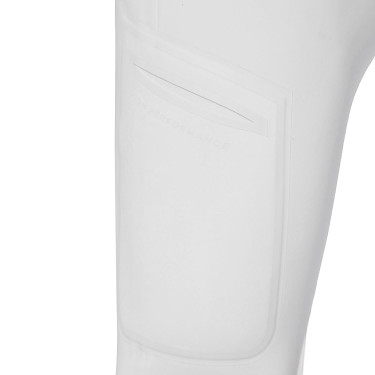 Pantalone slim fit uomo Equestro Ridertechnology full grip Bianco