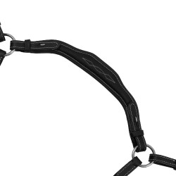 Pettorale anatomico in cuoio con martingala removibile