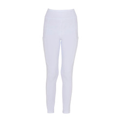 Leggings bambina con decorazioni perforate Bianco