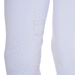 Leggings bambina con decorazioni perforate Bianco