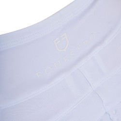 Leggings bambina con decorazioni perforate Bianco