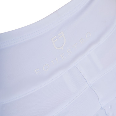 Leggings bambina con decorazioni perforate Bianco