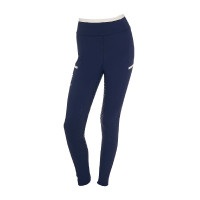 Leggings bambina con decorazioni perforate Bianco