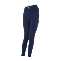 Leggings bambina con decorazioni perforate Bianco
