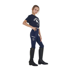Leggings bambina con decorazioni perforate Blazer navy / bianco Blu marino Leggings bambina con decorazioni perforate Blazer navy / bianco Blu marino