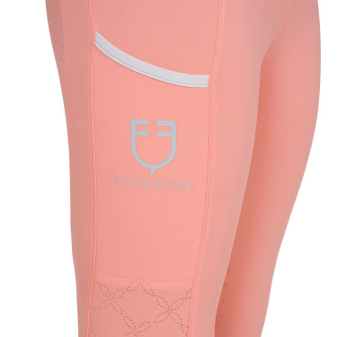 Leggings bambina con decorazioni perforate