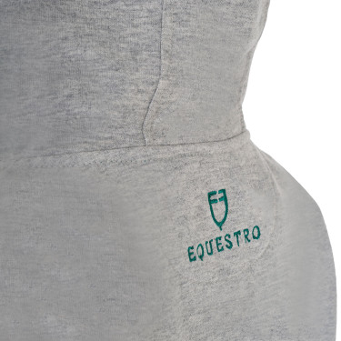 Felpa bambini con cappuccio zip e scritta effetto spugna