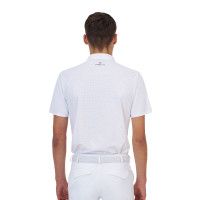 Polo concorso uomo Equestro Ridertechnology manica corta bottoni