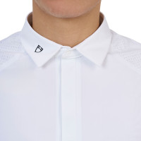 Polo concorso uomo Equestro Ridertechnology manica corta bottoni
