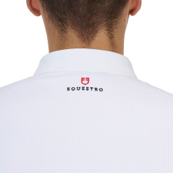 Polo concorso uomo Equestro Ridertechnology manica lunga bottoni