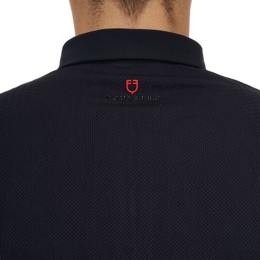 Polo training uomo Equestro Ridertechnology manica lunga e zip