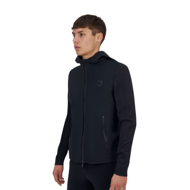 Felpa tecnica uomo Equestro Ridertechnology cappuccio