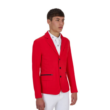 Giacca concorso uomo Equestro Ridertechnology cuciture termosaldate