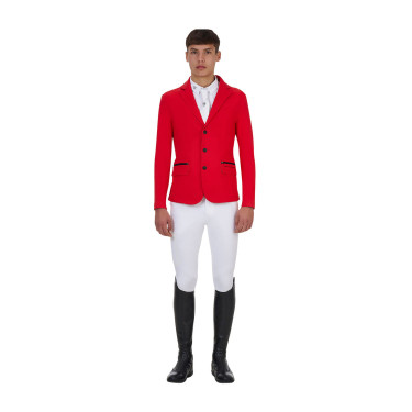 Giacca concorso uomo Equestro Ridertechnology cuciture termosaldate