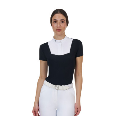 Polo concorso donna Equestro Ridertechnology manica corta
